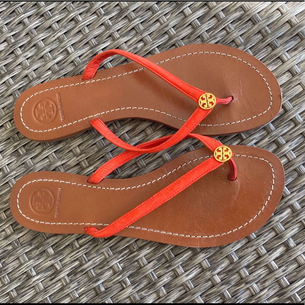 Tory Burch Flip Flops in Size 8.5 Red